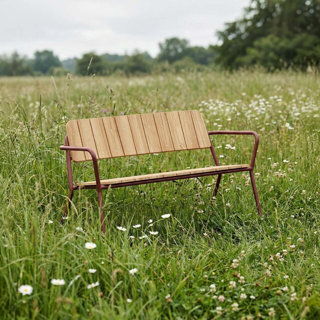 SACKit Banc de patio Kirra en châtaignier