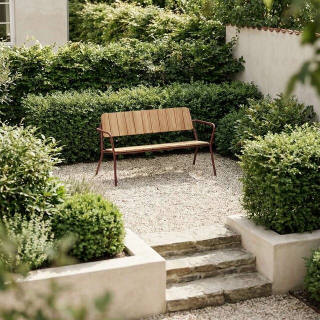 SACKit Banc de patio Kirra en châtaignier