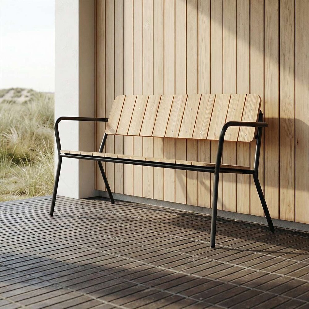 SACKit Kirra patio bench black