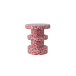 Normann Copenhagen Mesa auxiliar roja con taburetes Bit