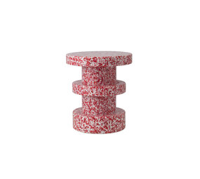 Normann Copenhagen Bit stool stack red bijzettafel