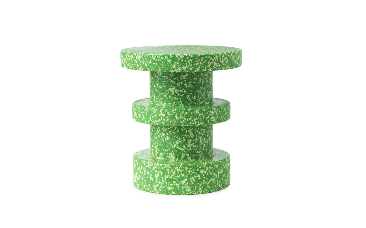 Normann Copenhagen Table d'appoint verte empilée de tabourets Bit