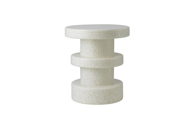 Normann Copenhagen Bit stool stack white/white bijzettafel