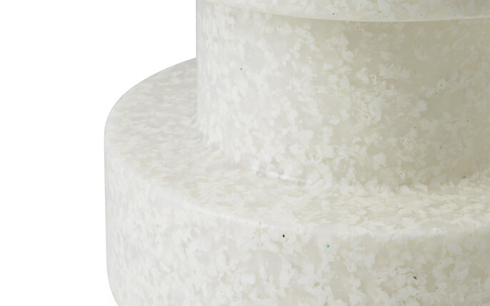 Normann Copenhagen Bit stool stack white/white side table