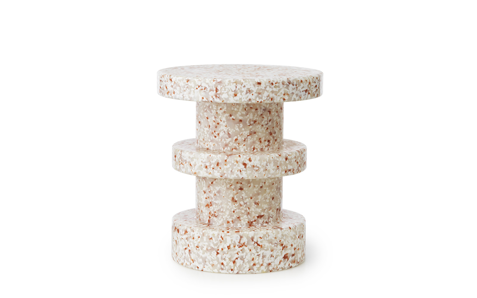 Normann Copenhagen Bit stool stack white bijzettafel