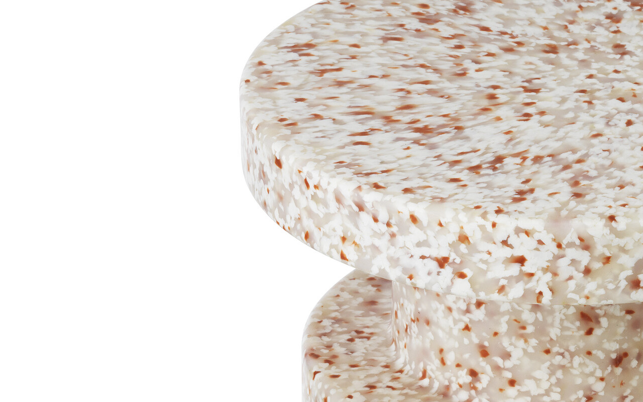 Normann Copenhagen Table d'appoint blanche empilable Bit Stool