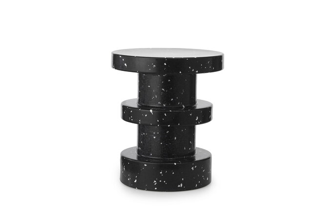 Normann Copenhagen Bit stool stack black side table