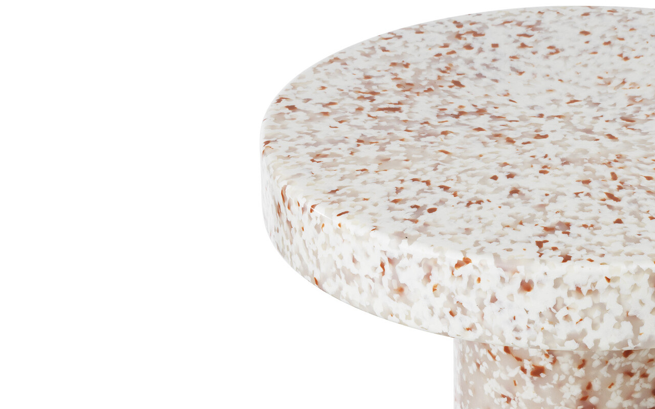 Normann Copenhagen Bit stool cone white side table