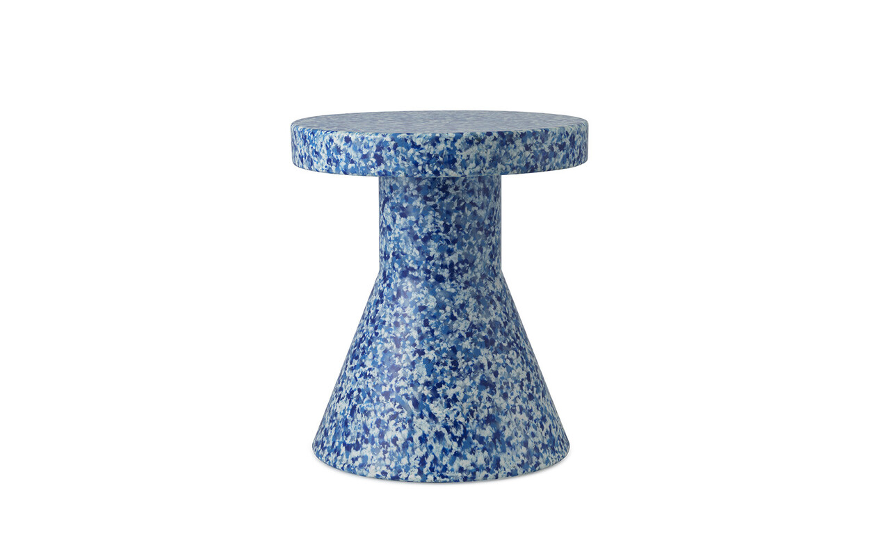 Normann Copenhagen Bit stool cone blue side table