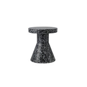 Normann Copenhagen Bitpall kon svart/vitt sidobord