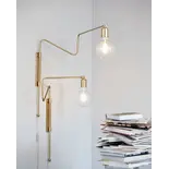 House Doctor Paroi Swing lampe en laiton de fer réglable