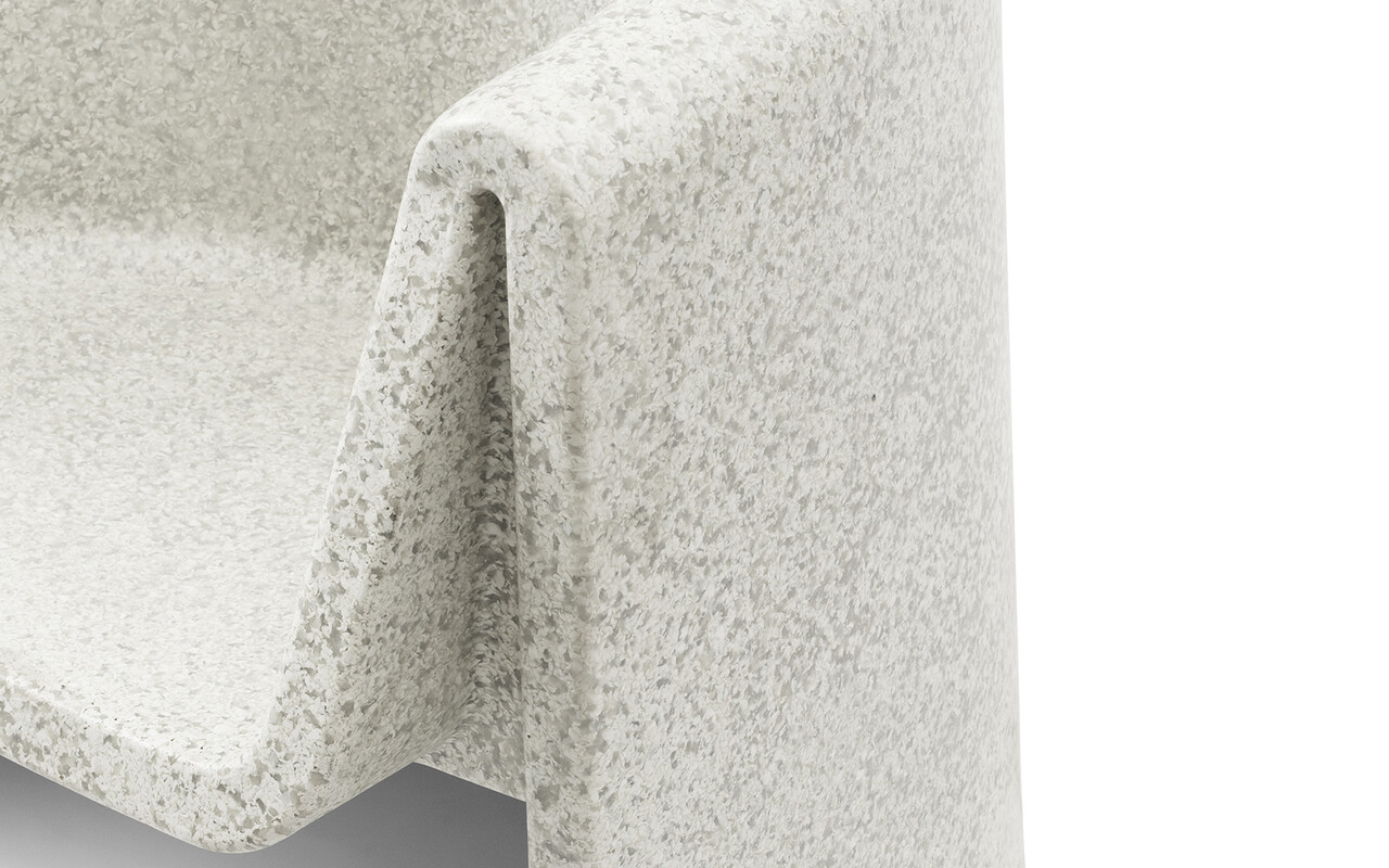 Normann Copenhagen Fauteuil lounge Bit blanc/blanc