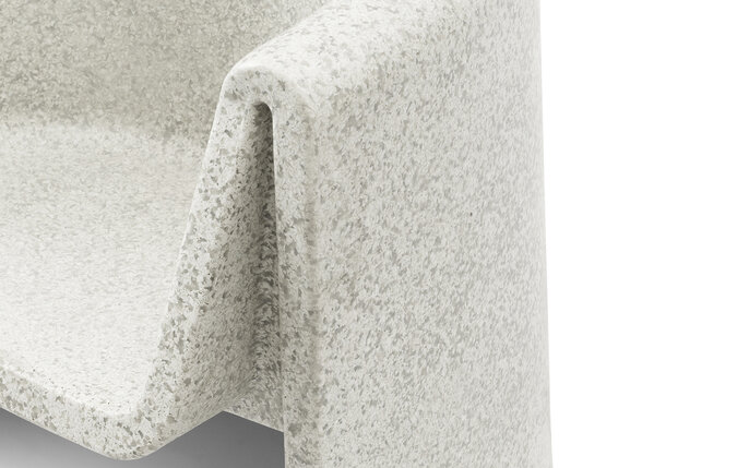 Normann Copenhagen Poltrona Bit lounge bianca/bianca