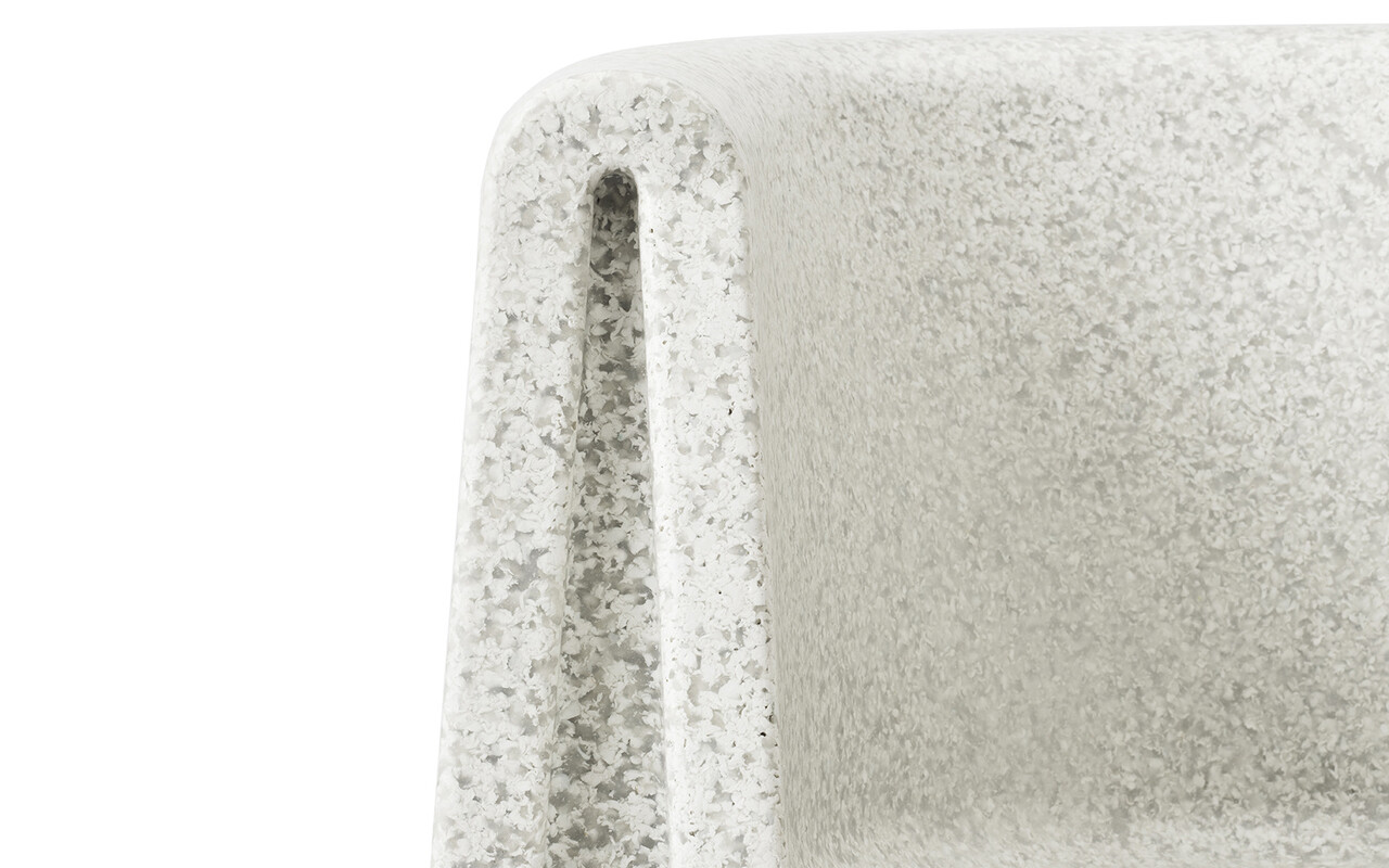 Normann Copenhagen Bit loungestol hvid/hvid