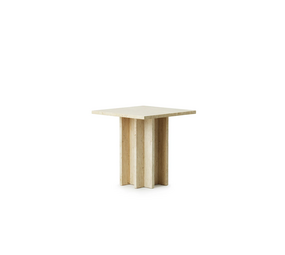 Normann Copenhagen Lille Edge sofabord i travertin Normann Copenhagen Lille Edge sofabord i travertin