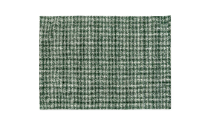Normann Copenhagen Alfombra Flick de 170x240cm, color blanco roto/verde oscuro