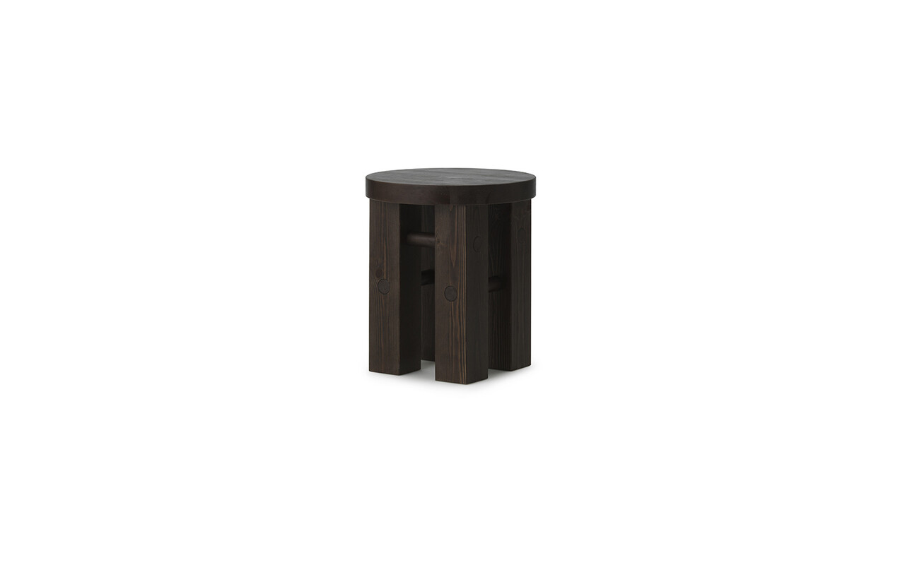 Normann Copenhagen Fyr Hocker/Beistelltisch, dunkelbraun