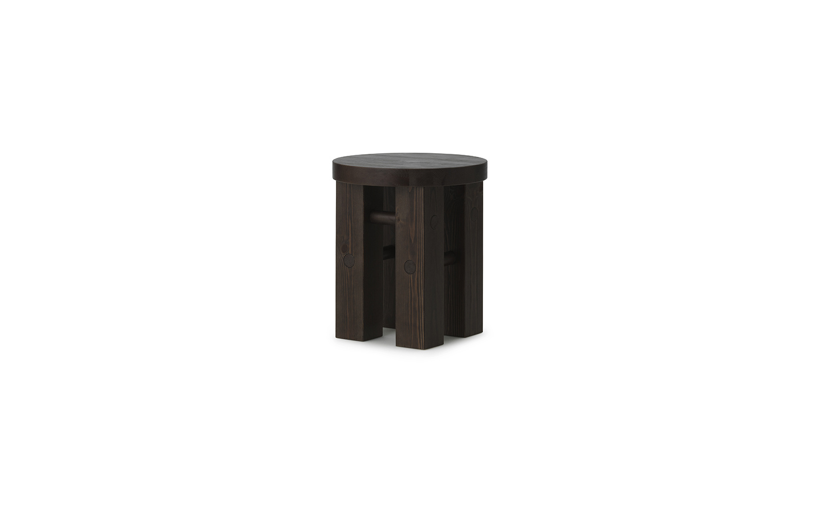 Normann Copenhagen Fyr kruk/bijzettafel dark brown