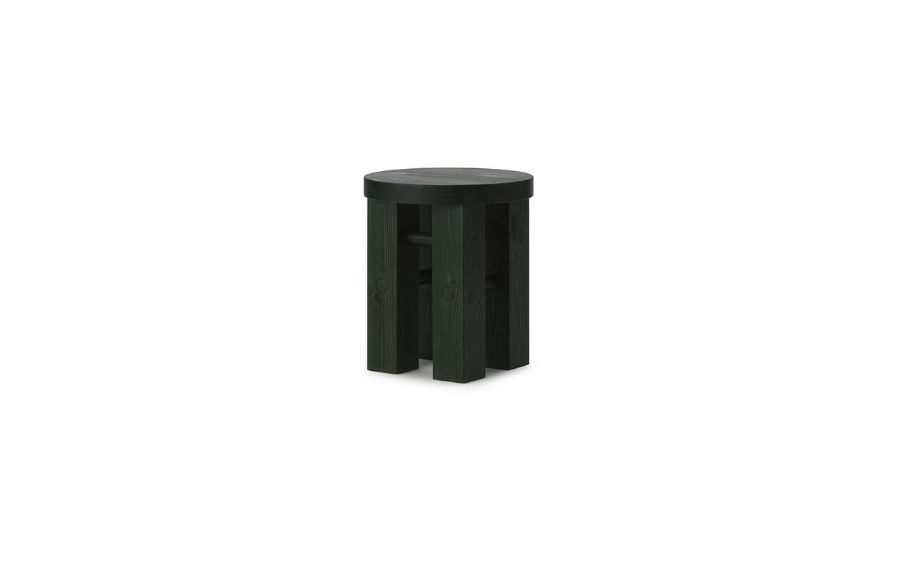 Normann Copenhagen Taburete/mesa auxiliar Fyr verde oscuro
