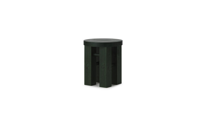 Normann Copenhagen Sgabello/tavolino Fyr verde scuro