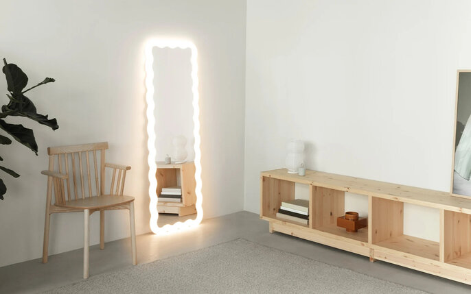 Normann Copenhagen Fyr Bücherregal niedrig Kiefer