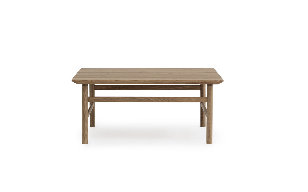 Normann Copenhagen Grow sofabord 80x80 cm egetræ