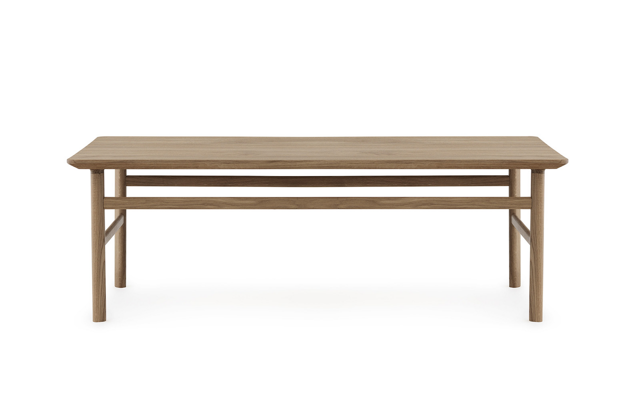 Normann Copenhagen Mesa de centro Grow de roble, 70x120cm