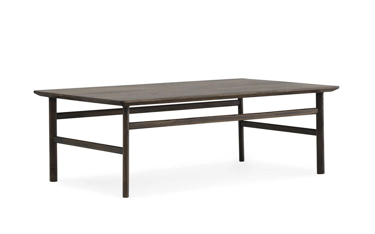 Normann Copenhagen Grow salongbord 70x120cm røkt eik