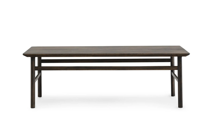 Normann Copenhagen Mesa de centro Grow de 70x120 cm, roble ahumado.