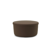 Normann Copenhagen Hide storage pouf brown large