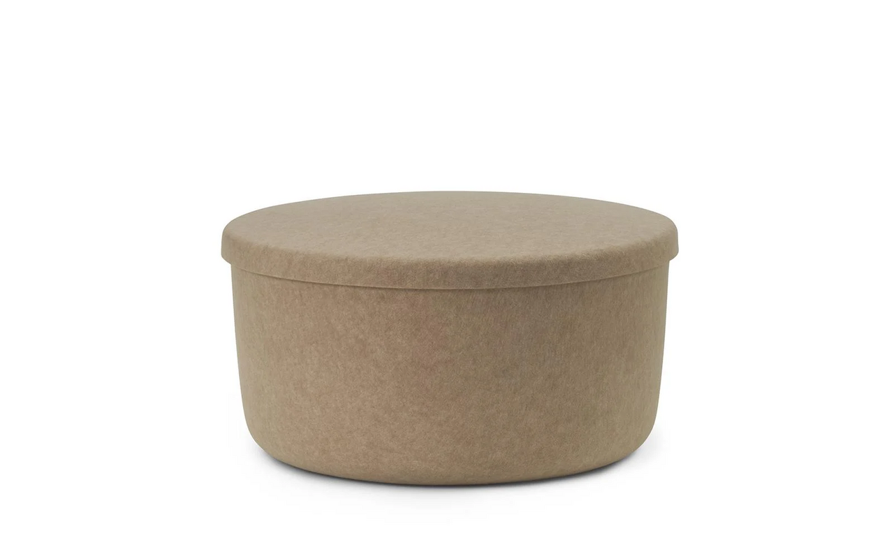 Normann Copenhagen Hide storage pouf sand large Normann Copenhagen Hide storage pouf sand large