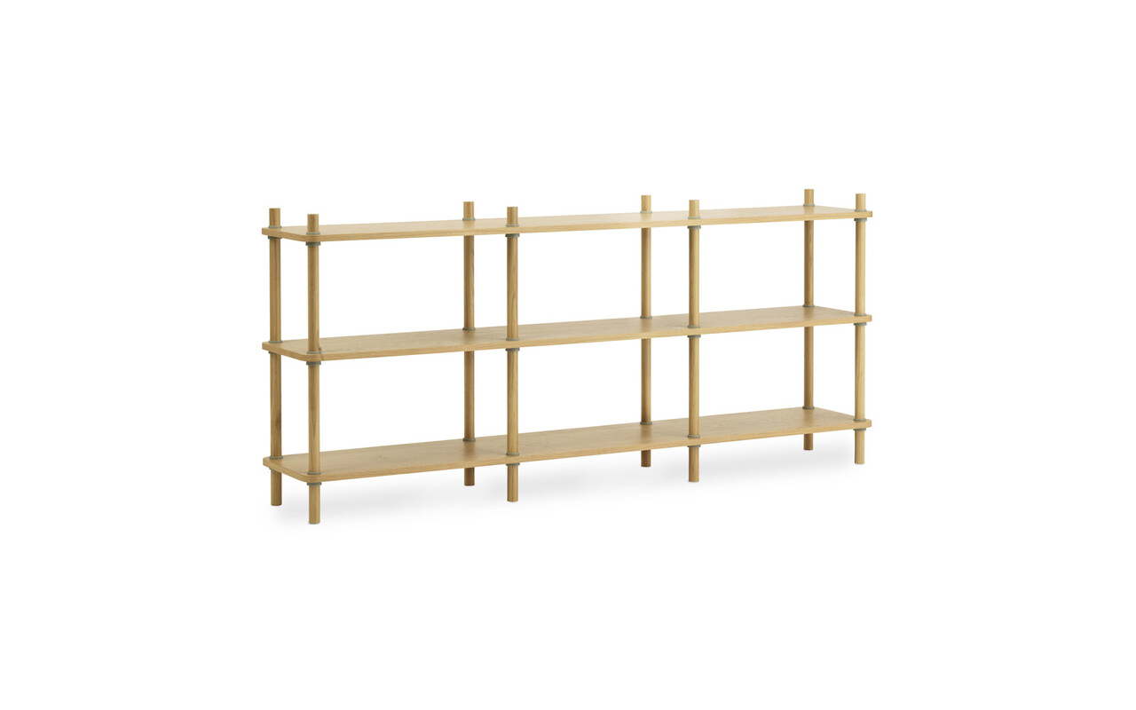 Normann Copenhagen Jam boekenkast 8 palen oak/grey