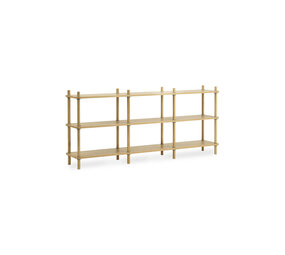 Normann Copenhagen Jam bookcase 8 posts oak/grey
