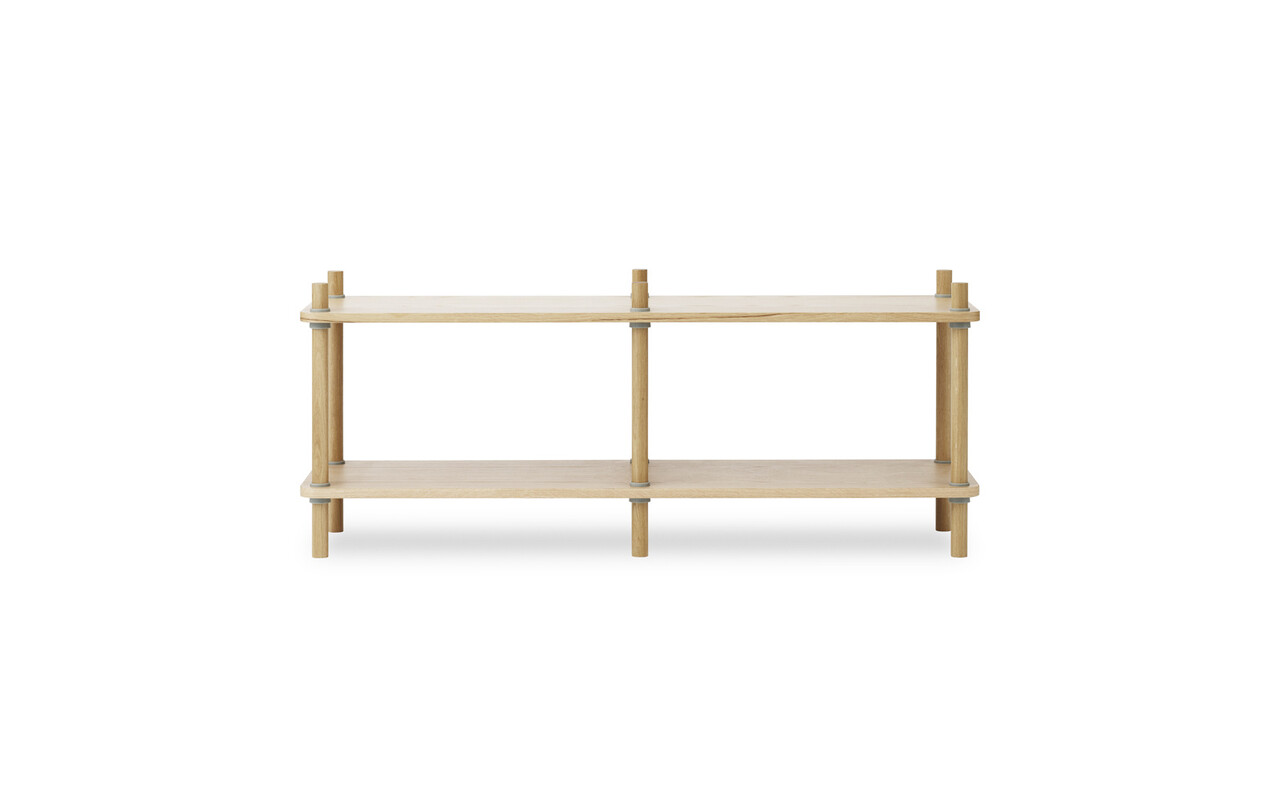 Normann Copenhagen Jam boekenkast 6 palen oak/grey