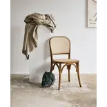 Nordal Wicky stoel vlechtwerk - bruin