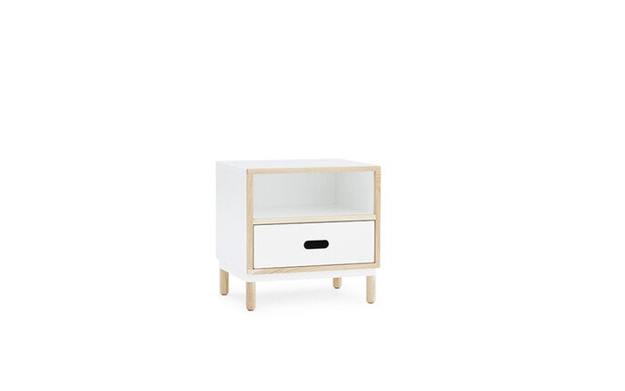 Normann Copenhagen Mesita de noche Kabino blanca