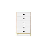 Normann Copenhagen Kommode med 5 skuffer, hvid