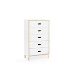 Normann Copenhagen Cómoda con 5 cajones, color blanco.