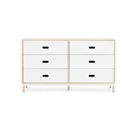 Normann Copenhagen Kabino dressoir met 6 lades wit