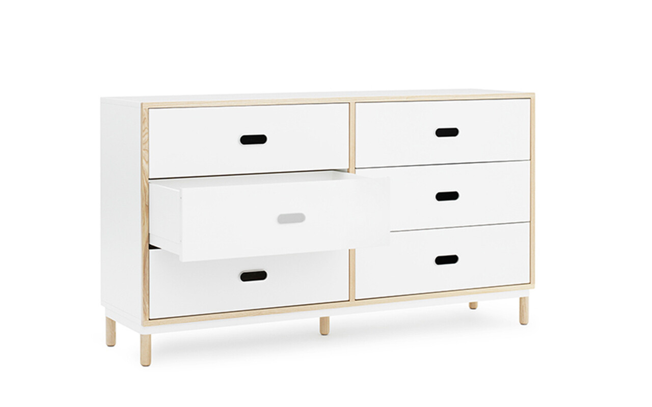 Normann Copenhagen Credenza Kabino con 6 cassetti, bianca
