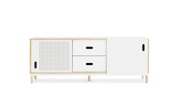 Normann Copenhagen Kabino skänk med lådor vit