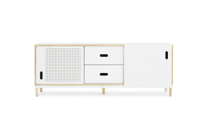 Normann Copenhagen Kabino skænk med skuffer hvid