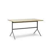 Normann Copenhagen Escritorio Kip de acero gris/pino