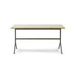 Normann Copenhagen Scrivania Kip in acciaio grigio/pino