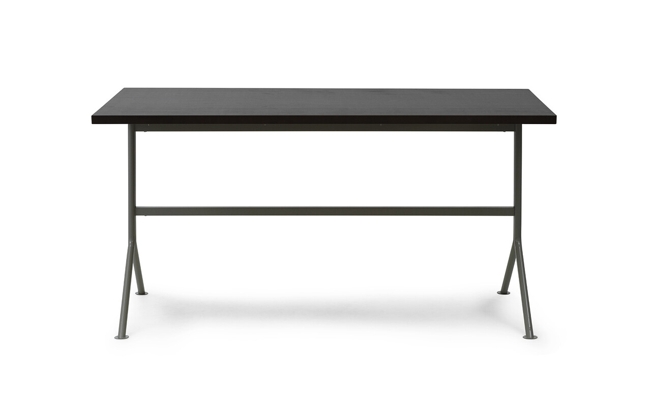 Normann Copenhagen Kip skrivbord grått stål/mörkbrunt