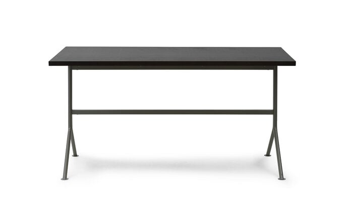 Normann Copenhagen Kip skrivbord grått stål/mörkbrunt