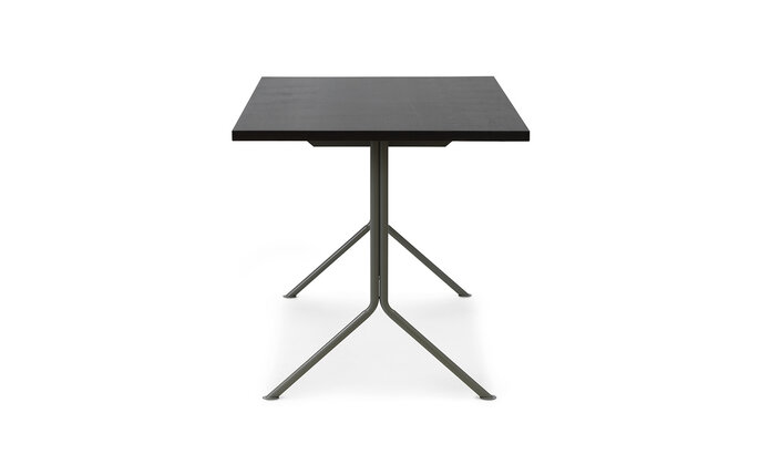 Normann Copenhagen Escritorio Kip gris acero/marrón oscuro