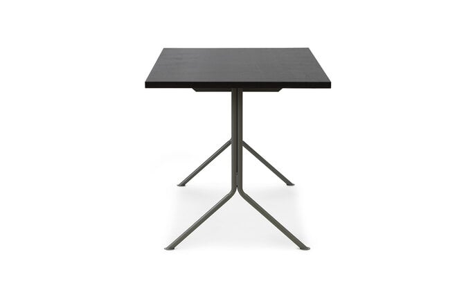 Normann Copenhagen Kip skrivbord grått stål/mörkbrunt