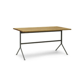 Normann Copenhagen Scrivania Kip in acciaio grigio/rovere