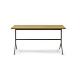 Normann Copenhagen Scrivania Kip in acciaio grigio/rovere
